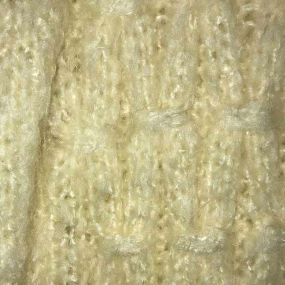 Handmade knit white sweater dress size medium ⚪️ - Picture 3 of 4